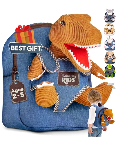 Рюкзак детский Naturally KIDS с динозавром 2-4 года