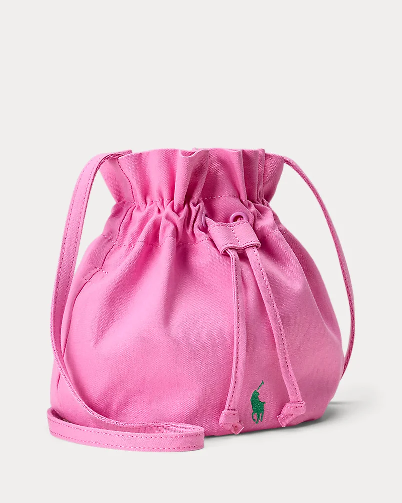 Сумка-мешок Ralph Lauren Big Pony розовая — 2