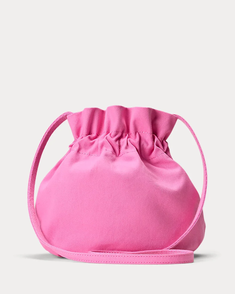 Сумка-мешок Ralph Lauren Big Pony розовая — 3