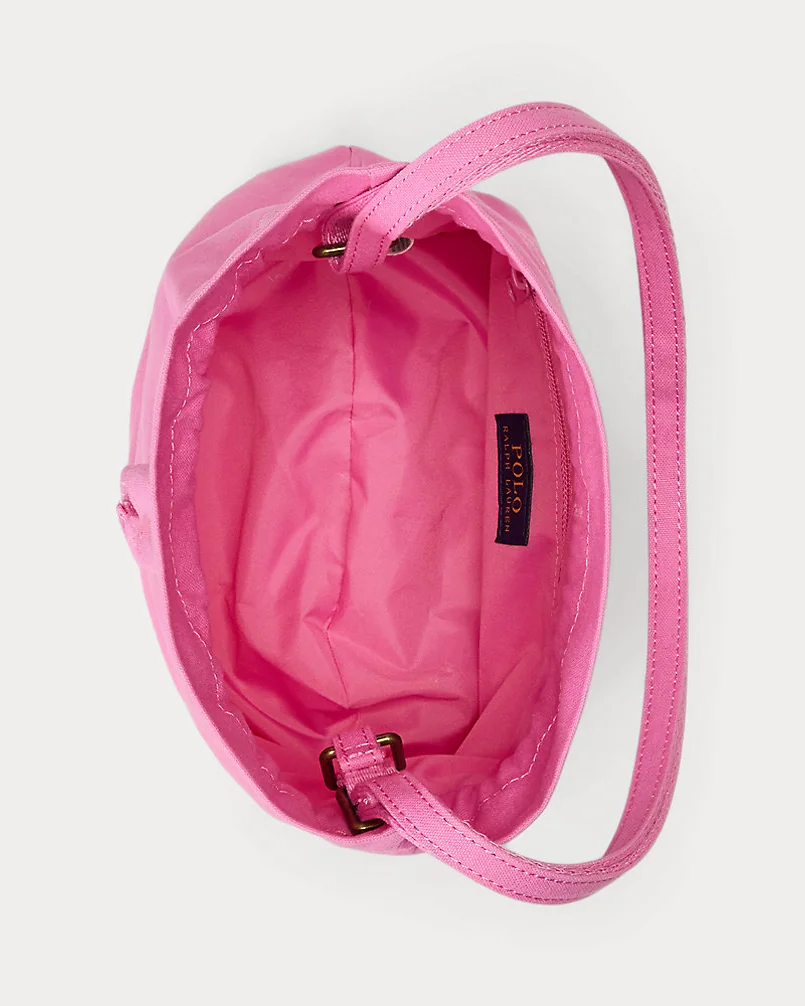 Сумка-мешок Ralph Lauren Big Pony розовая — 4