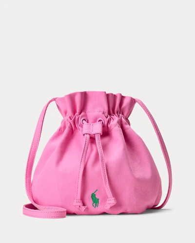 Сумка-мешок Ralph Lauren Big Pony розовая