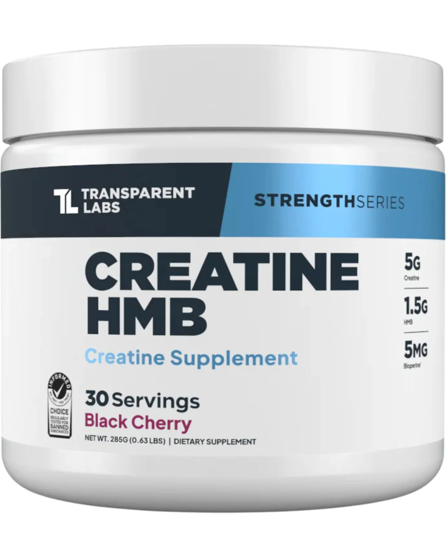 Transparent Labs Creatine HMB креатиновая добавка — белый