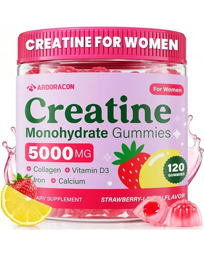 Creatine for Women Monohydrate Gummies с коллагеном — спортивные конфеты для женщин