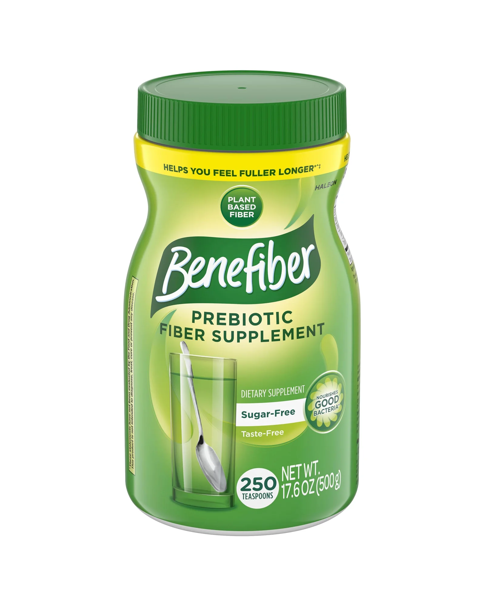 Benefiber Daily Prebiotic Fiber Supplement, 250 чайных ложек — зеленый