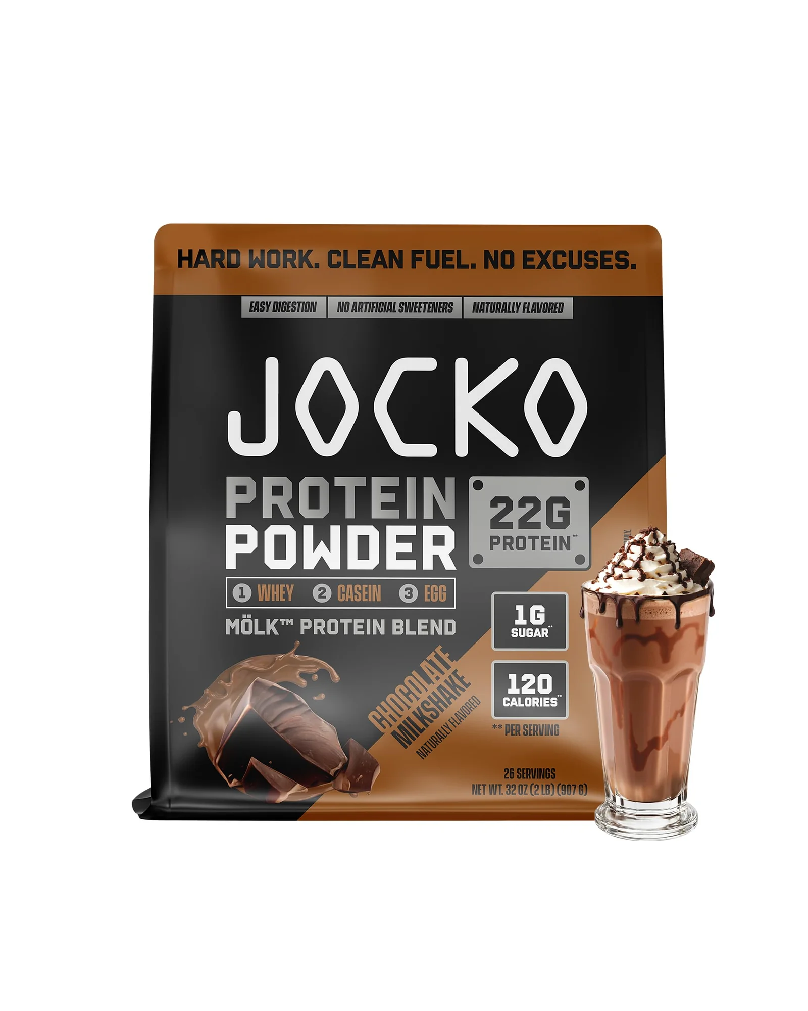 Jocko Fuel сывороточный протеин — коричневый
