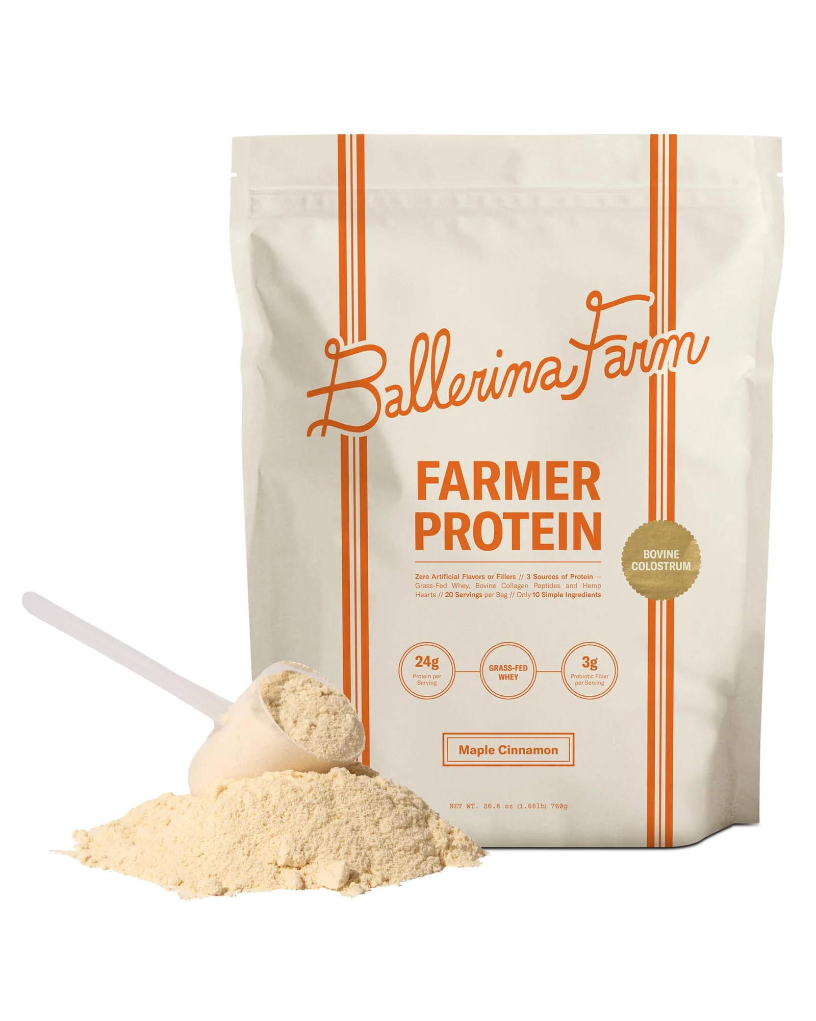 Ballerina Farm — протеиновый порошок, кленовая корица — коричневый