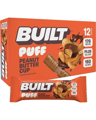 BUILT Bar Puff протеиновые батончики со вкусом арахисового масла