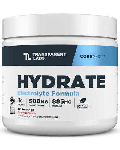 Transparent Labs Hydrate электролитный напиток со вкусом Tropical Punch