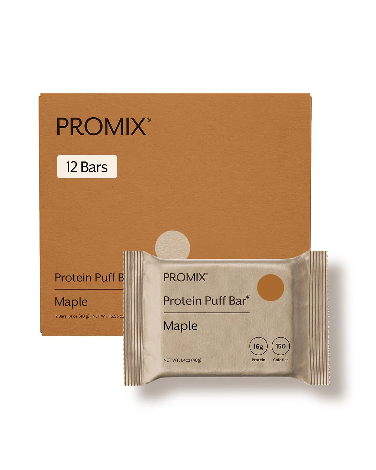 ProMix Protein Puff Bars протеиновые батончики — коричневый