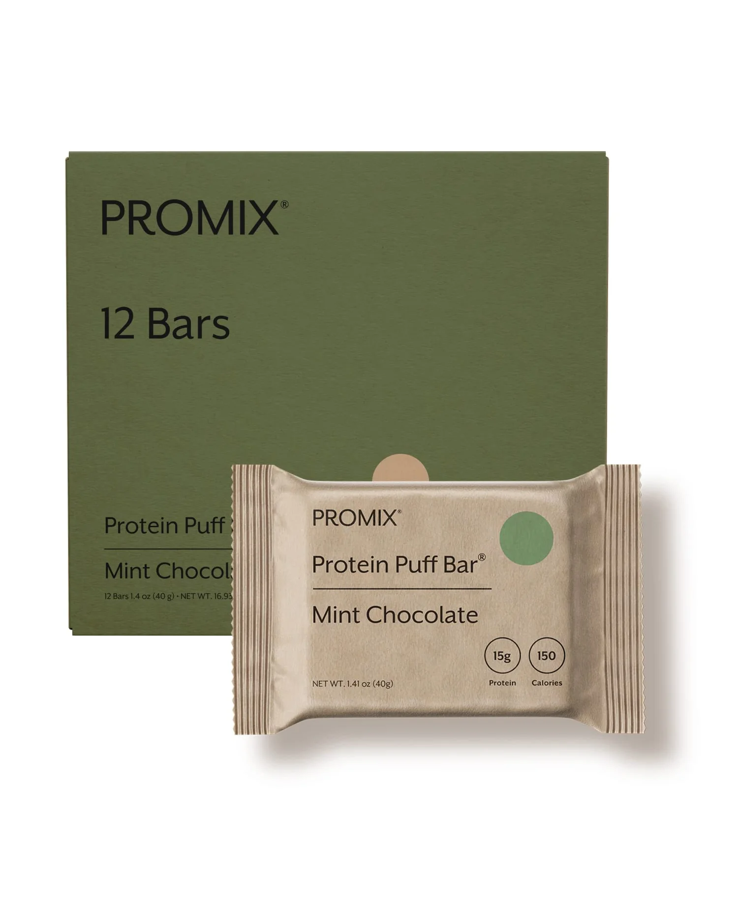 ProMix Protein Puff Bars протеиновые батончики — коричневый