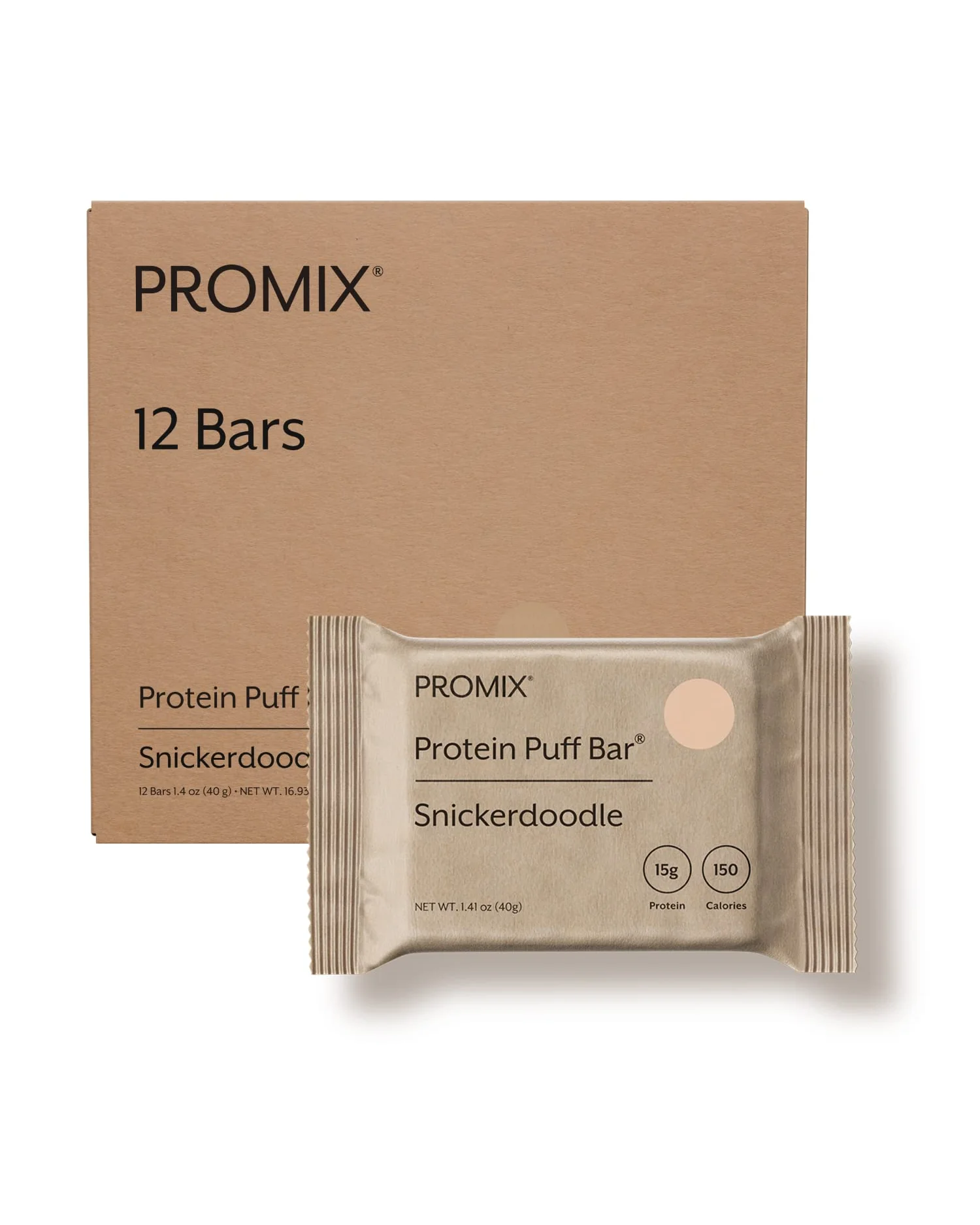 ProMix Protein Puff Bars протеиновые батончики — коричневый