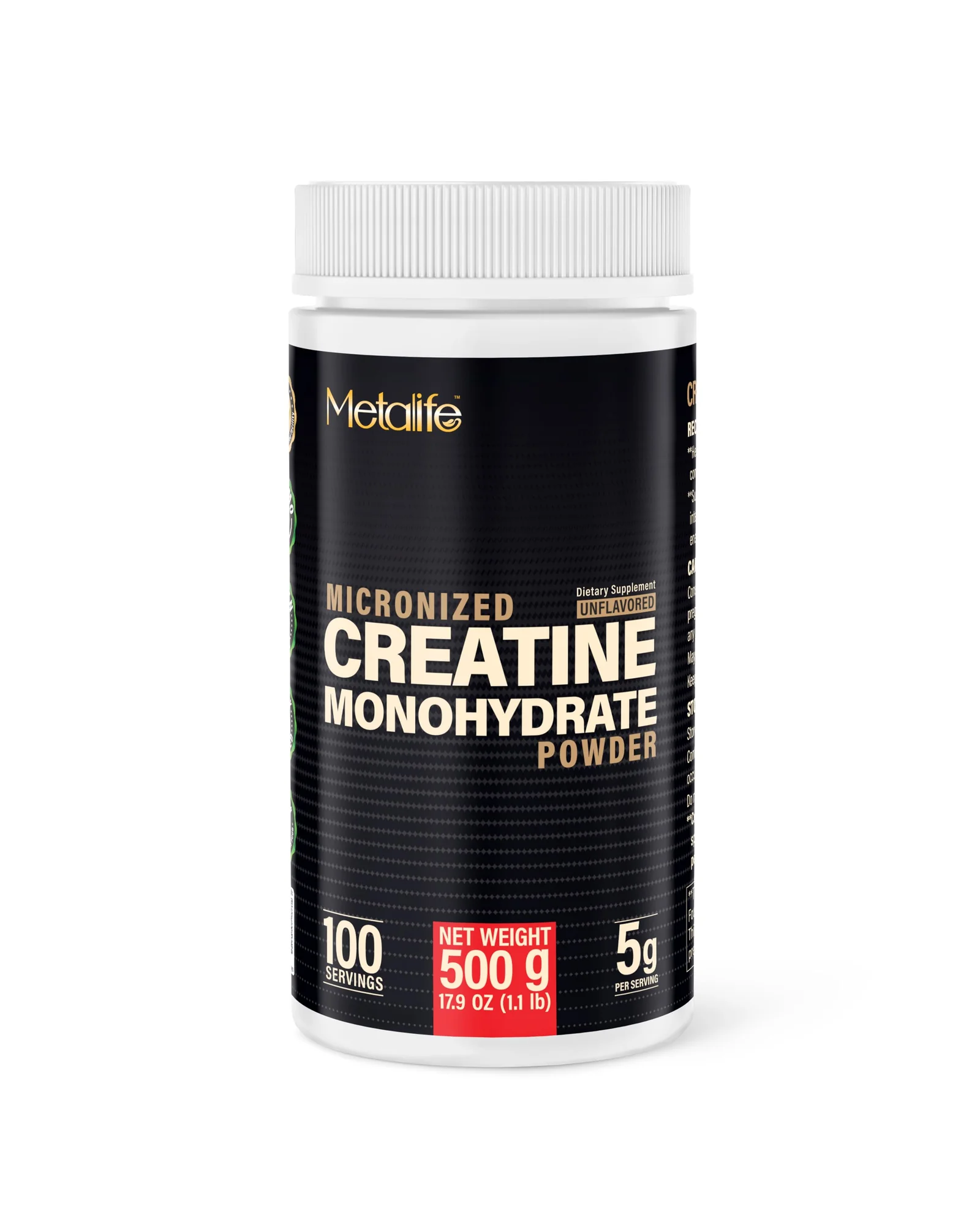 100% Pure Creatine Monohydrate Powder Micronized — 1