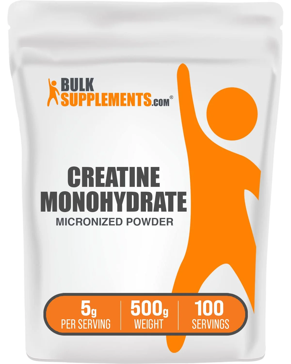 BulkSupplements Creatine Monohydrate Powder — белый