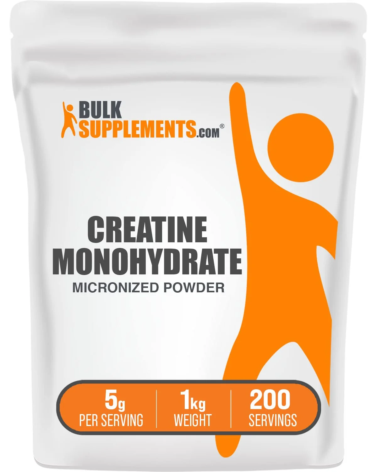 BulkSupplements Creatine Monohydrate Powder — белый
