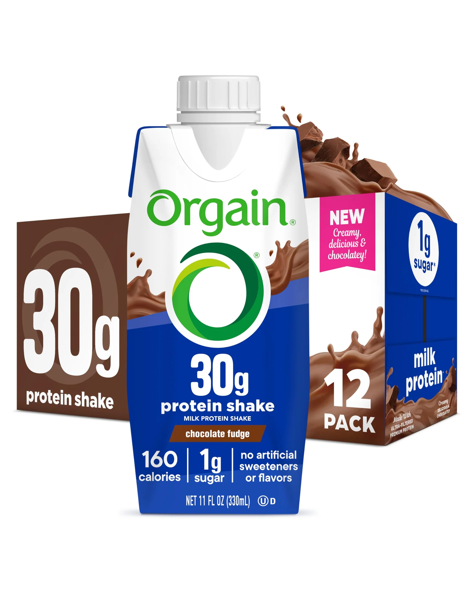 Orgain 30g High Protein Shake протеиновый напиток шоколад 12 шт — 1