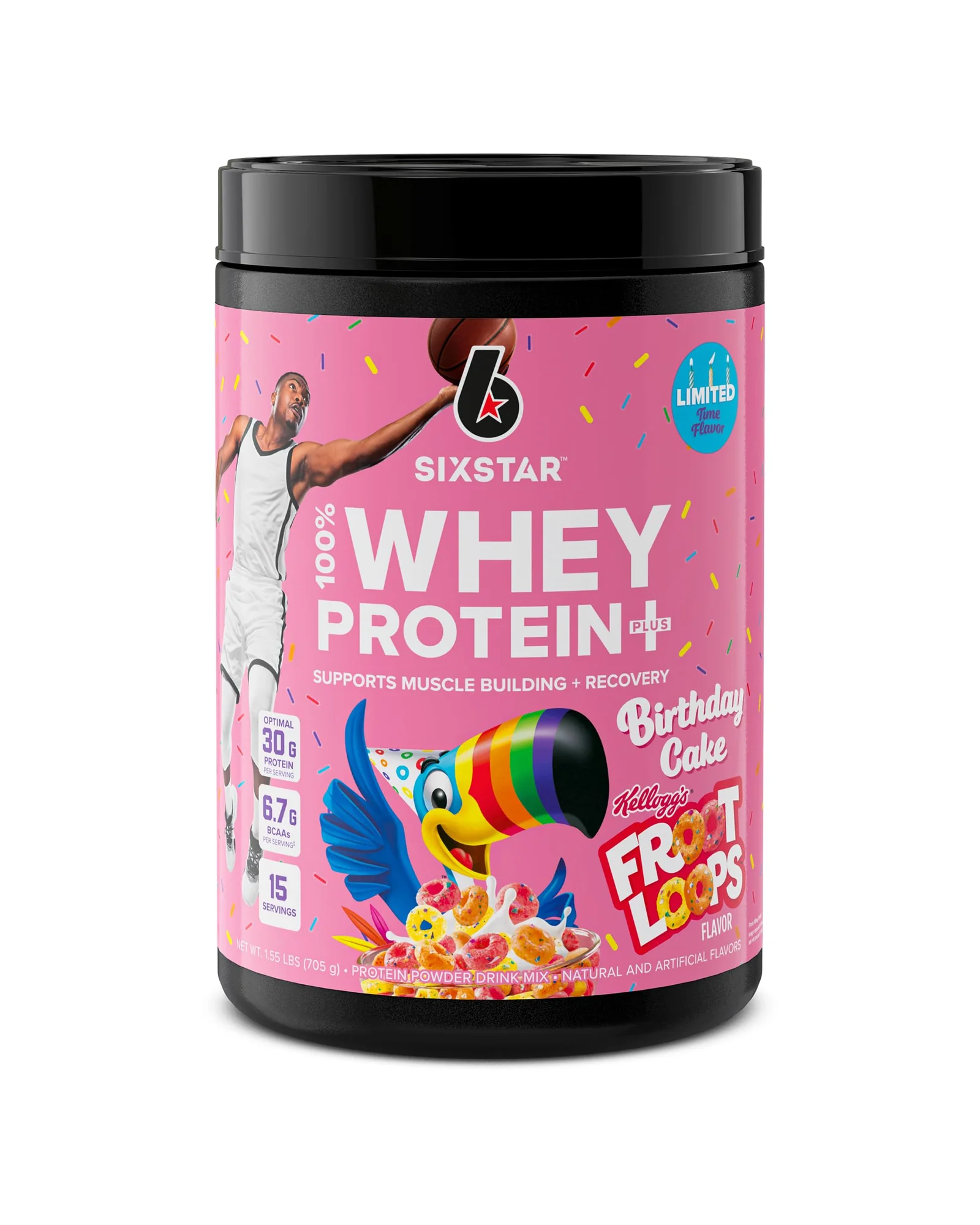 Six Star Whey Protein Plus сывороточный протеин — красный