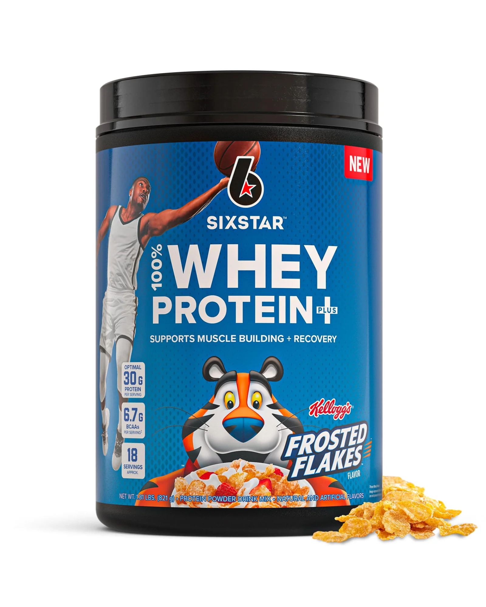 Six Star Whey Protein Plus сывороточный протеин — красный