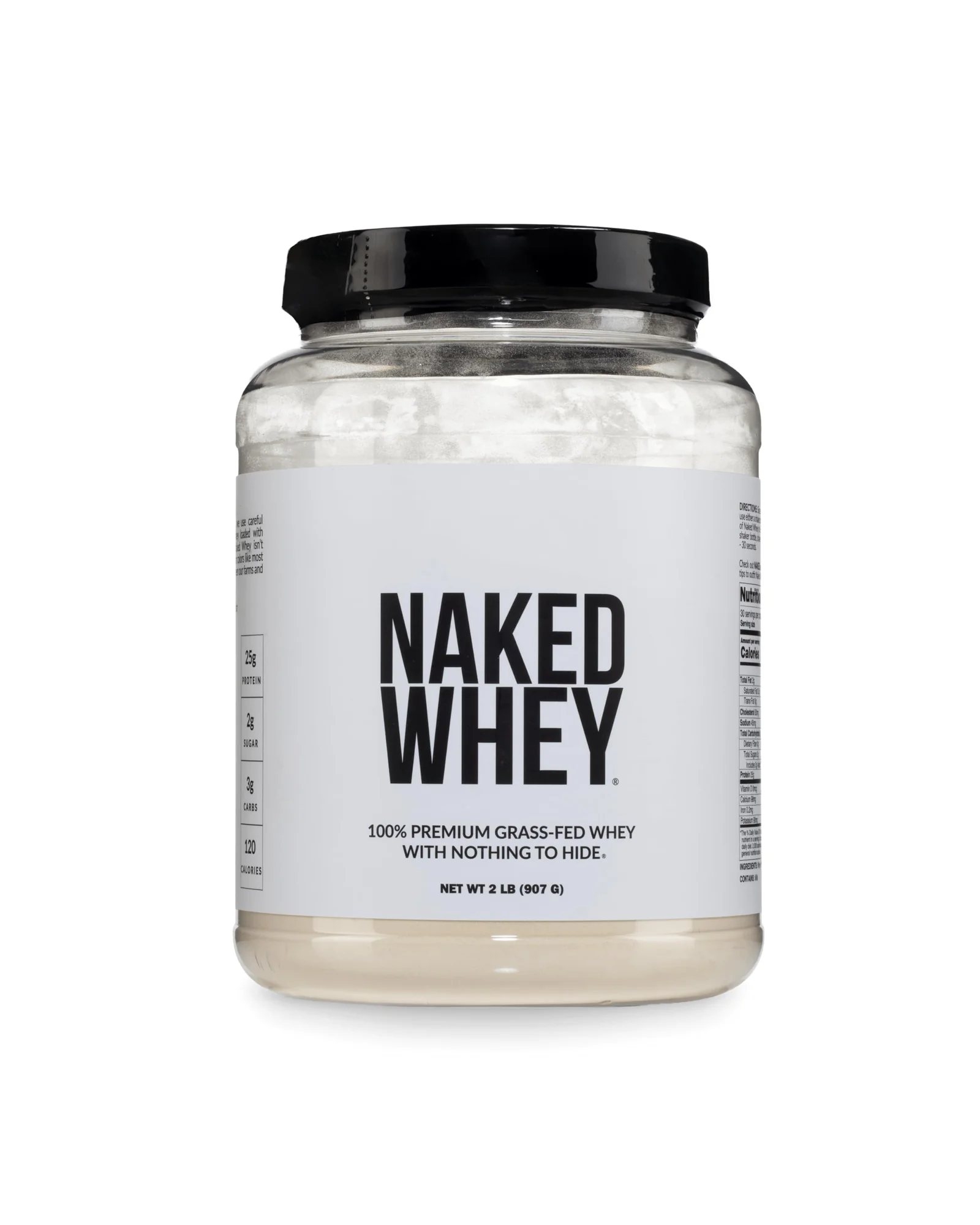 NAKED Whey 100% Grass Fed сывороточный протеин 2 фунта — белый