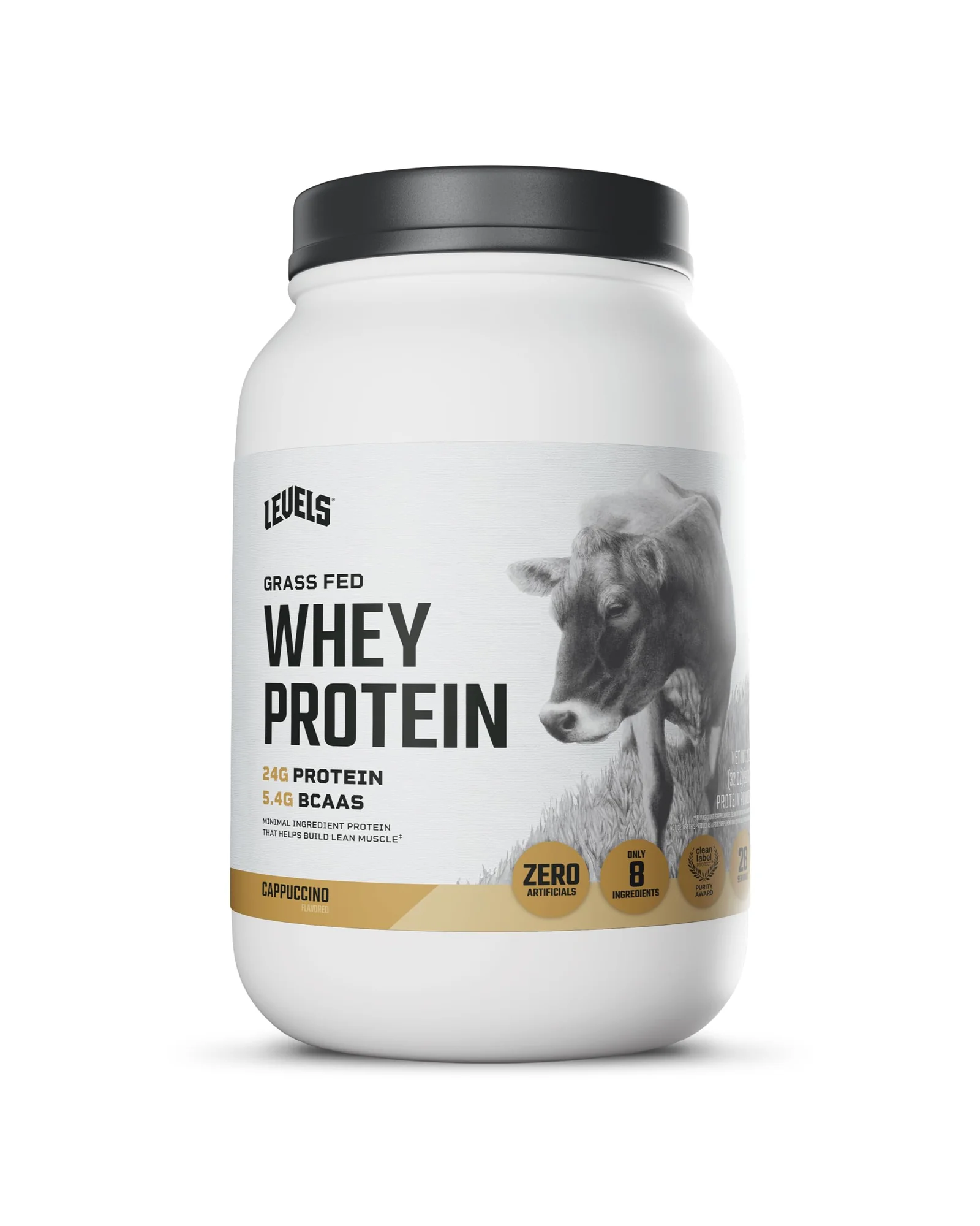 Levels Grass Fed Whey Protein Powder — протеиновый порошок — белый