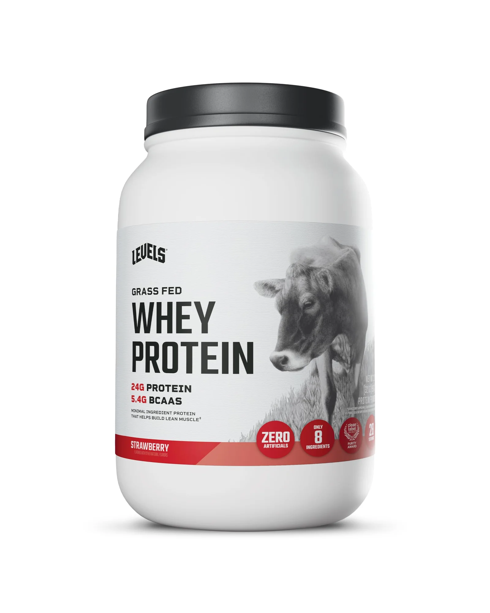 Levels Grass Fed протеиновый порошок — белый