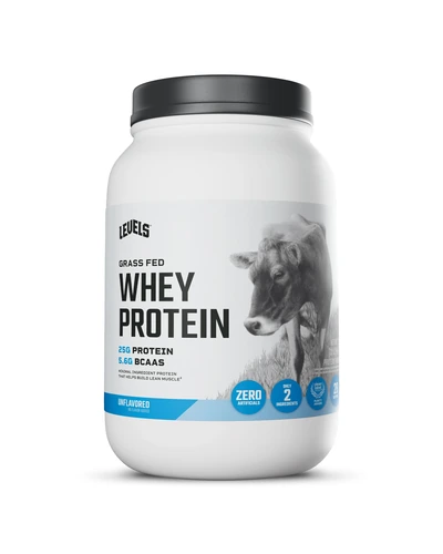 Levels Grass Fed Whey Protein — протеиновый порошок без добавок, 2 фунта