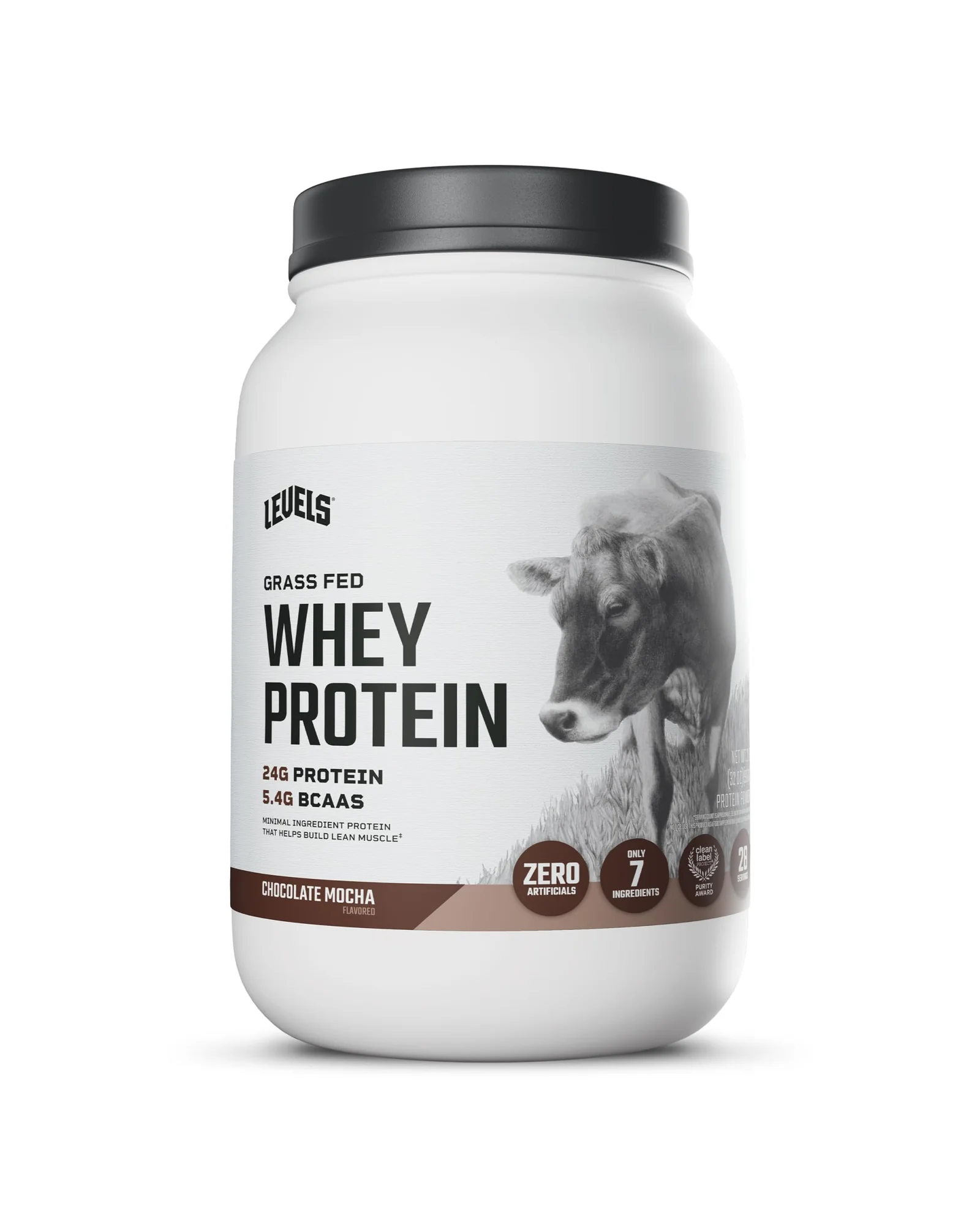 Levels Grass Fed Whey Protein Powder — протеиновый порошок — белый