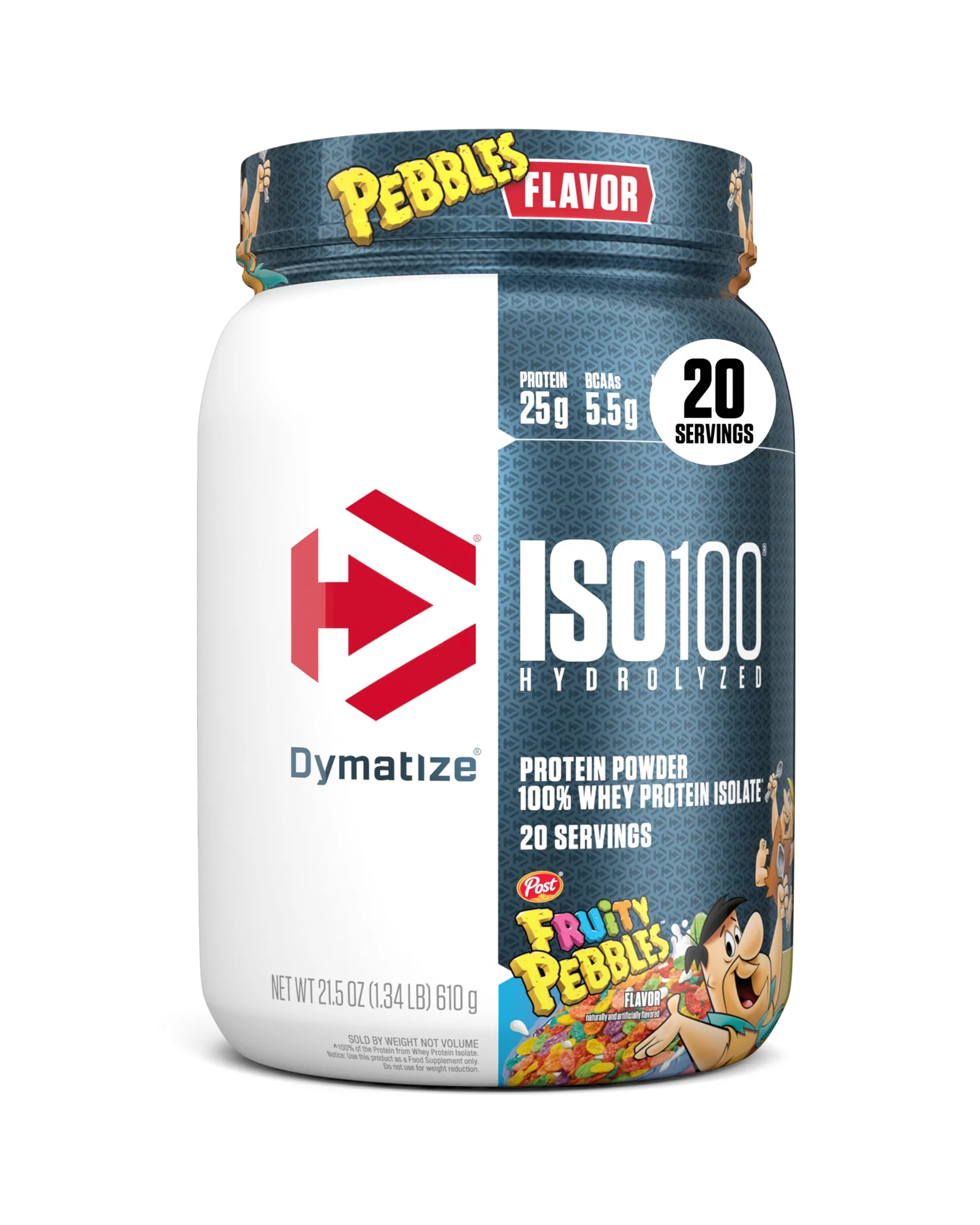 Dymatize ISO100 Fruity Pebbles протеин, 1.34 кг — белый