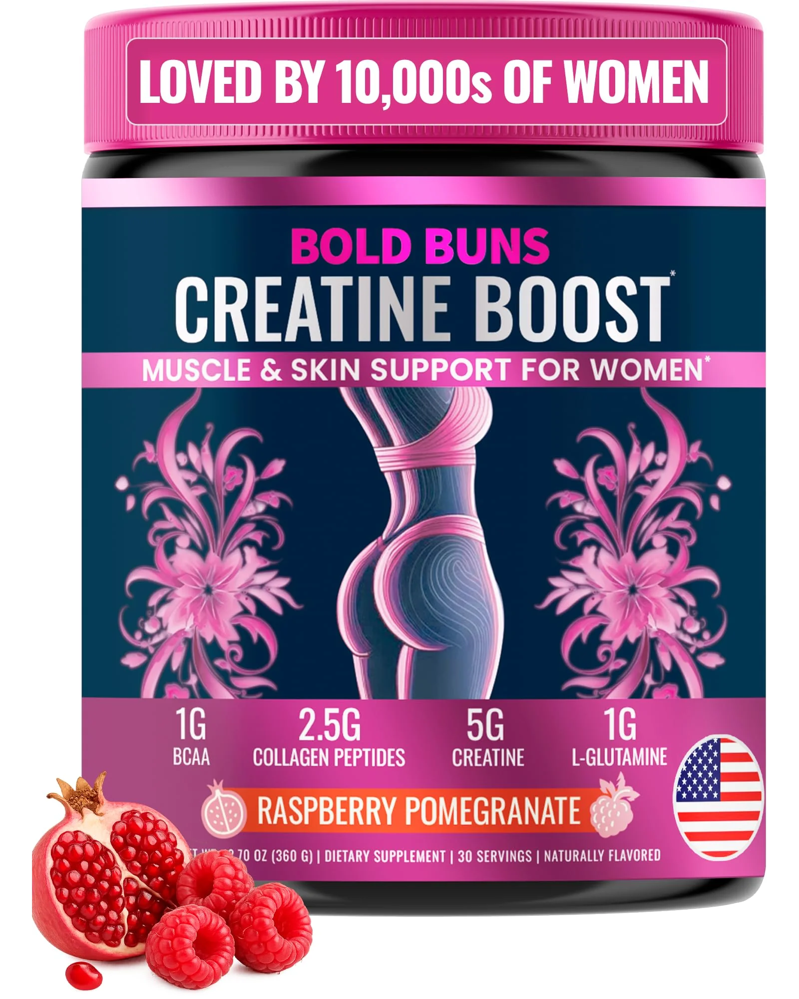 Bold Buns Creatine для женщин с коллагеном и BCAA — 1