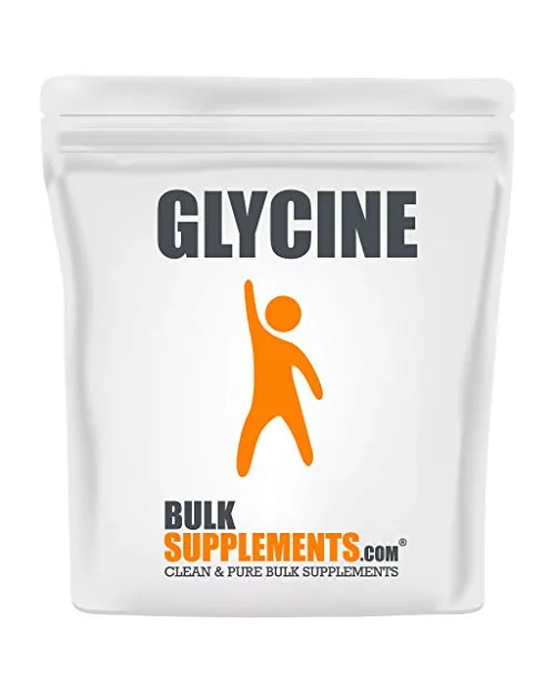 BulkSupplements Glycine Powder, глицина 3г — белый