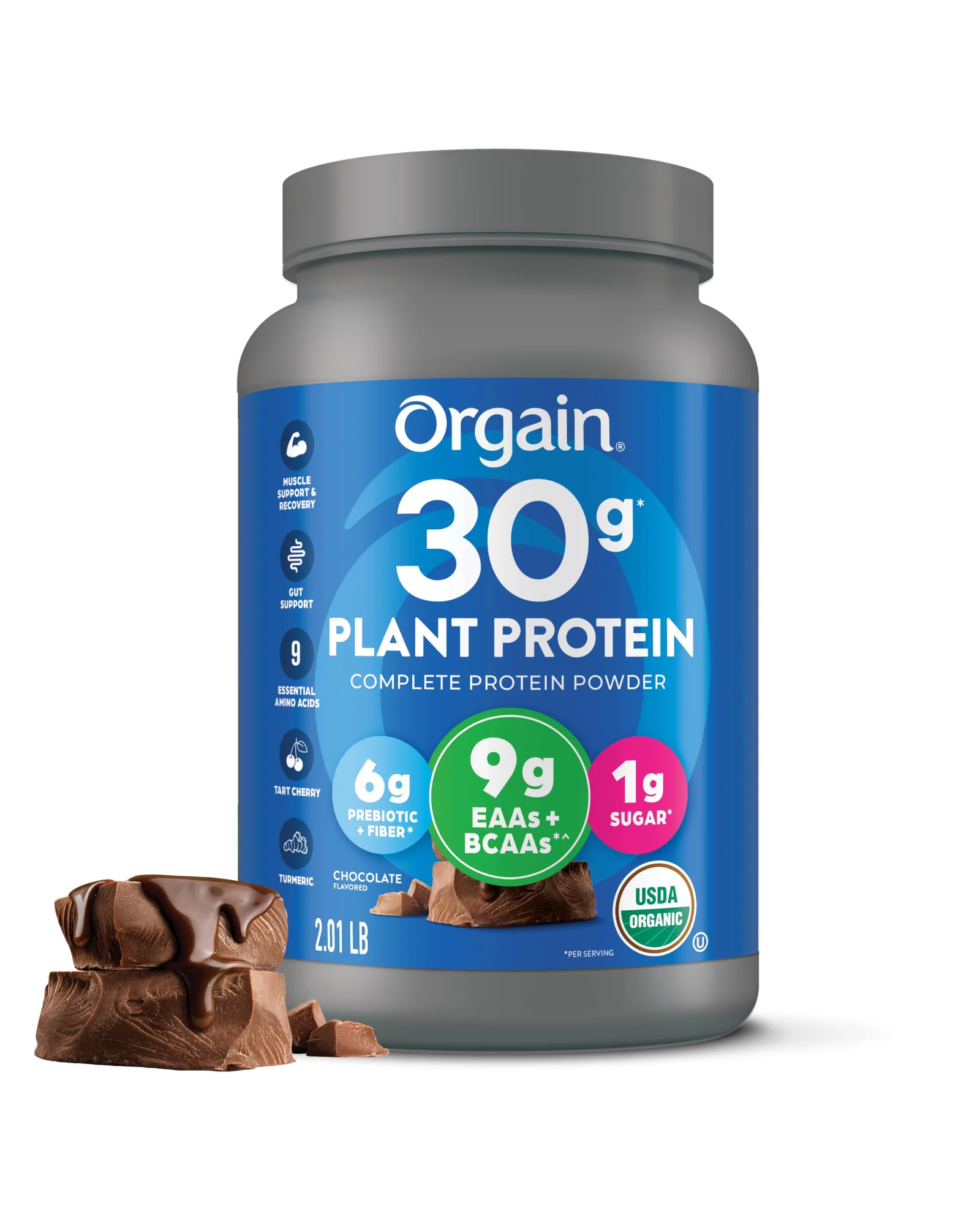 Orgain Organic 30g Vegan Protein Powder веганский белковый порошок — коричневый