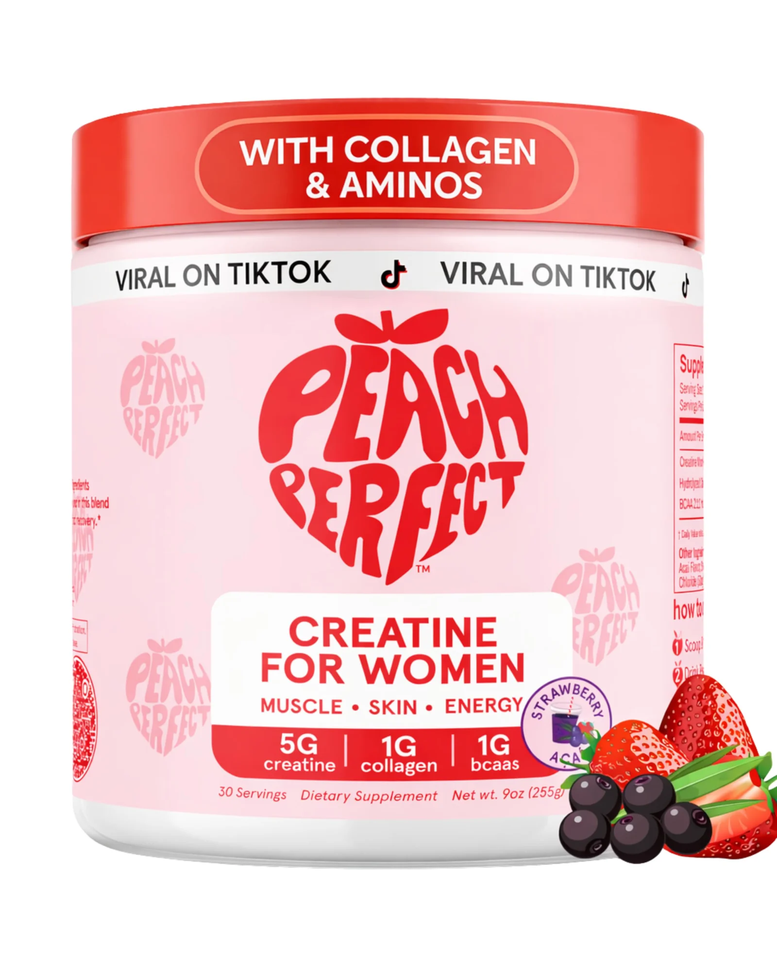Peach Perfect Креатин для женщин с коллагеном и BCAA — розовый