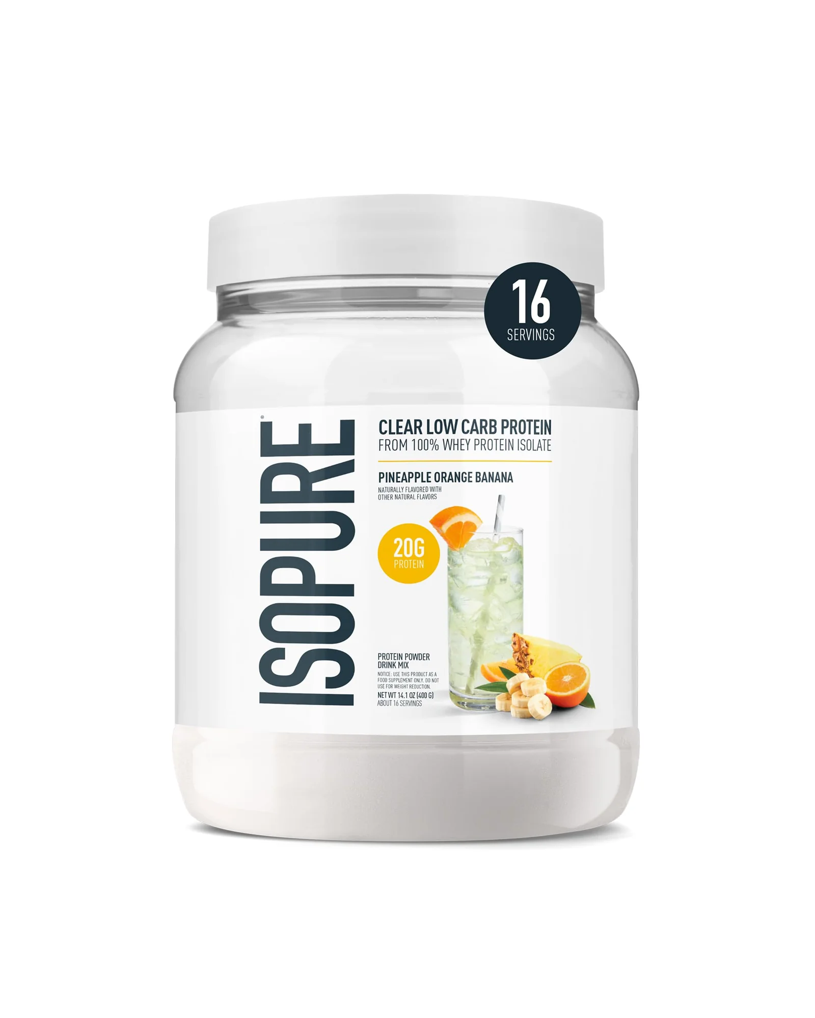 Isopure Clear — сывороточный протеин — белый