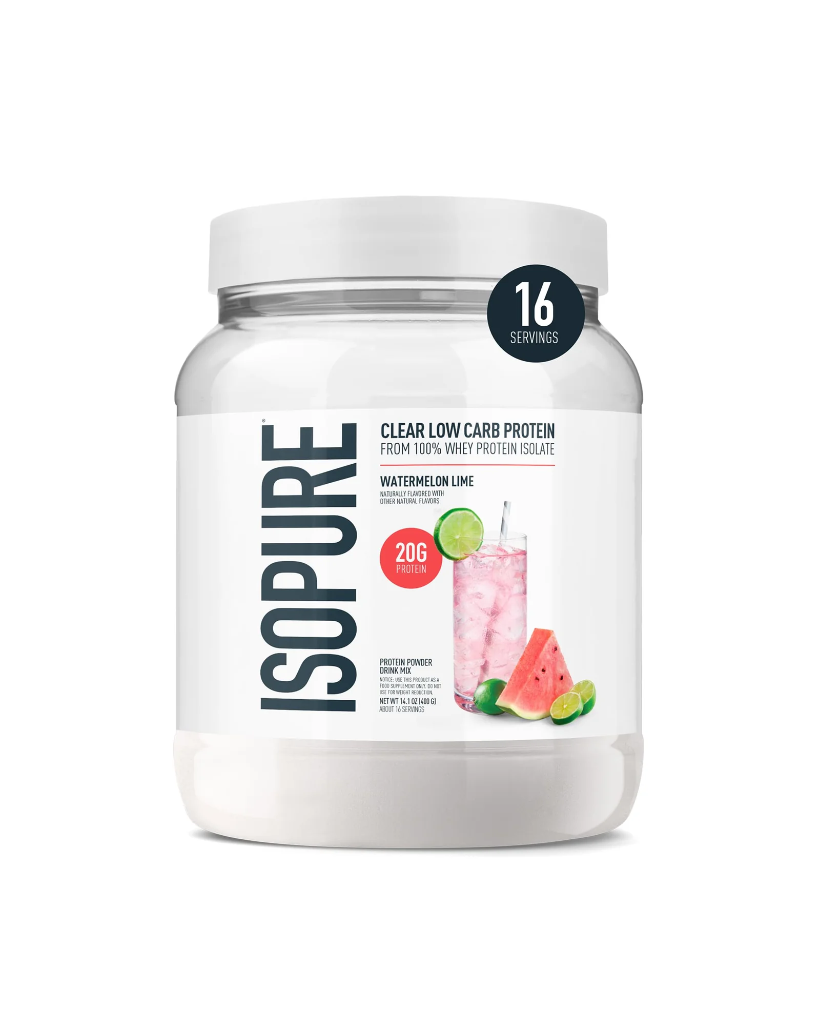 Isopure Clear Whey Isolate — протеиновый порошок — белый