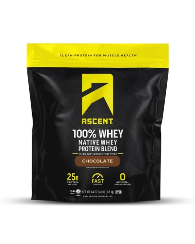 Ascent 100% сывороточный протеин ванильный 2 фунта