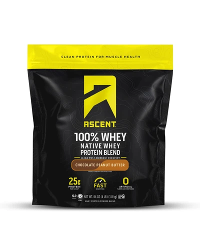 Ascent 100% сывороточный протеин ванильный 2 фунта