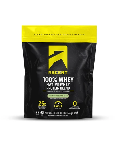 Ascent 100% сывороточный протеин ванильный 2 фунта