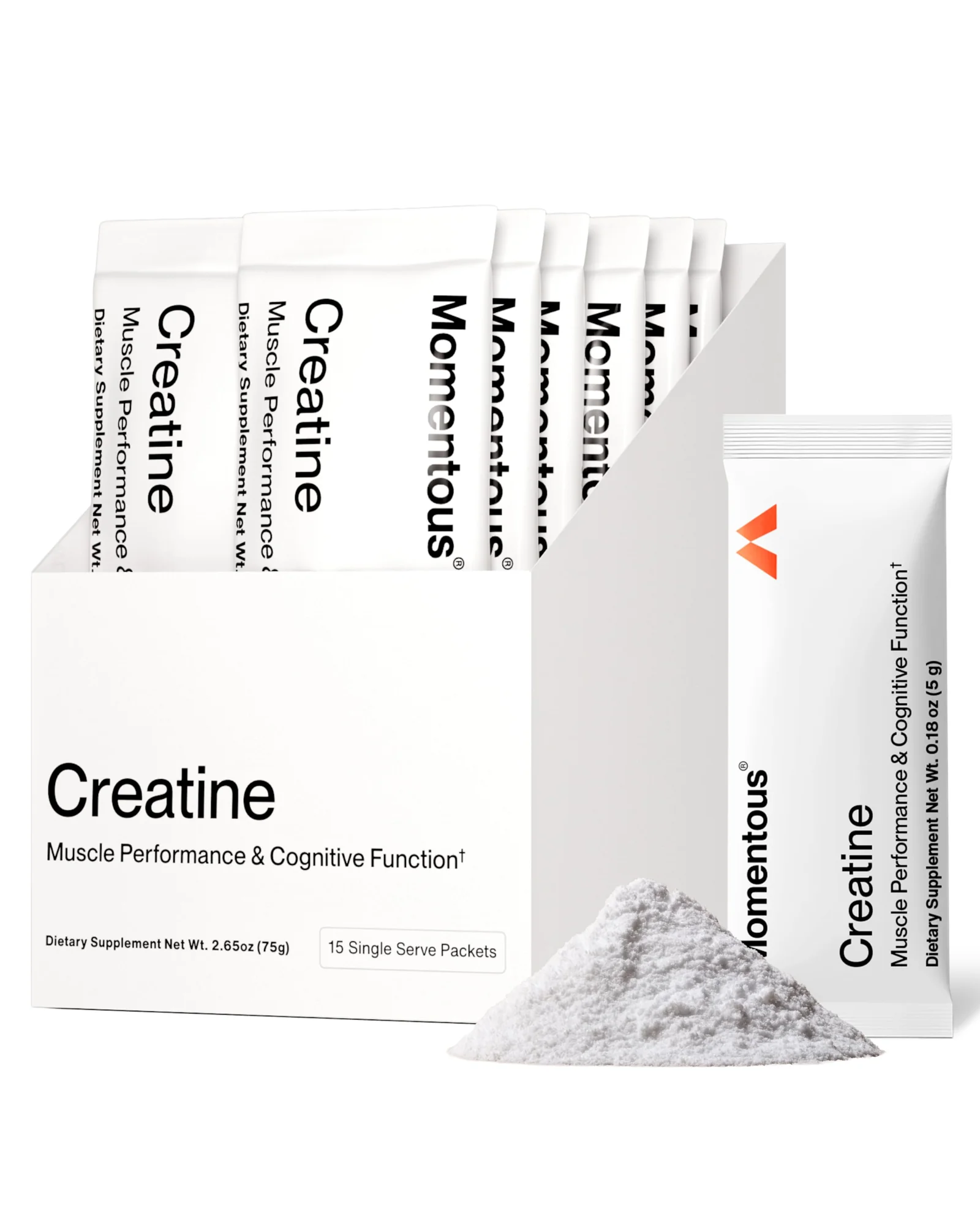 Momentous Creatine Monohydrate — порошок креатина — белый