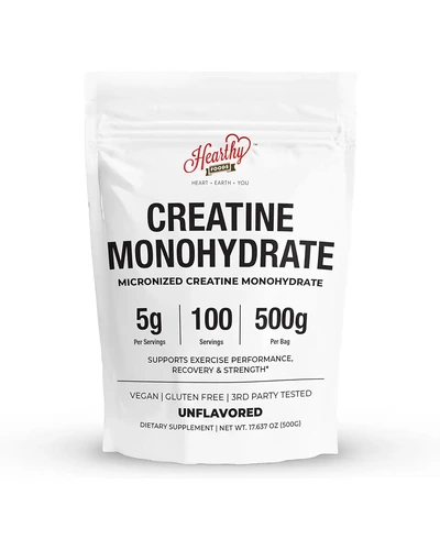 HEARTHY FOODS Креатин Моногидрат Микронизированный 500G
