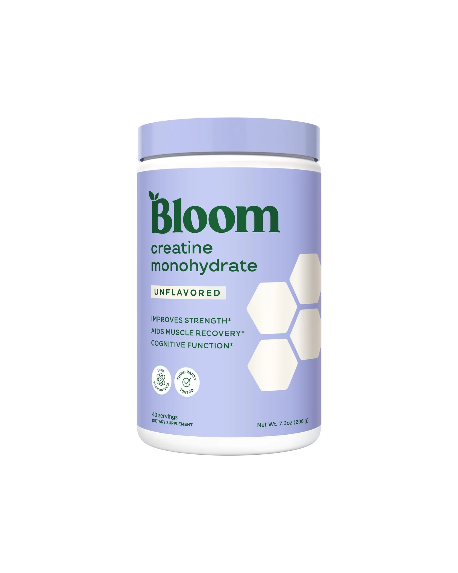 Bloom Nutrition Creatine Monohydrate Powder — белый