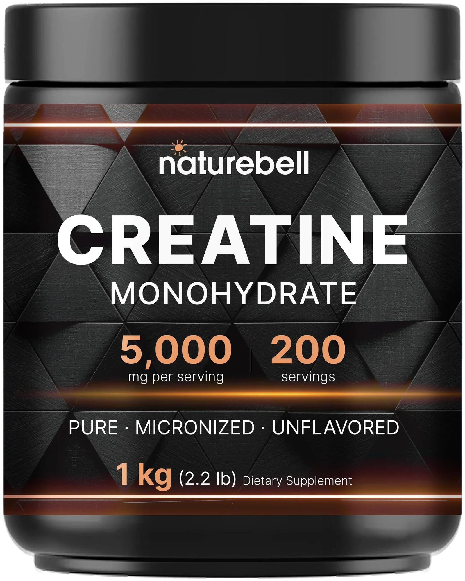 NatureBell Креатин моногидрат микронизированный — черный