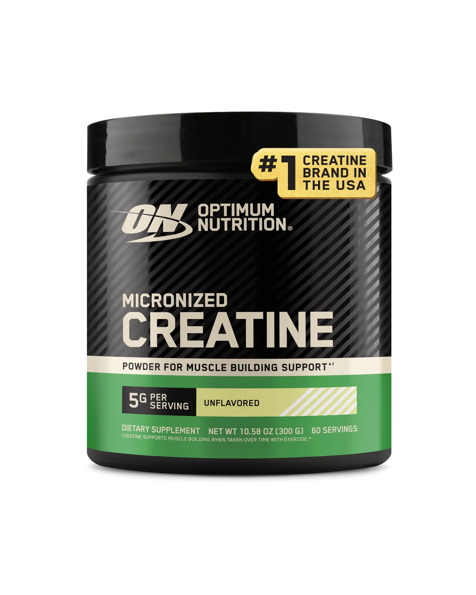 Optimum Nutrition Micronized Creatine 300 г — черный