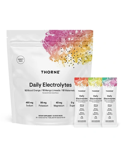 THORNE Daily Electrolytes электролитный порошок без сахара, 30 пакетиков