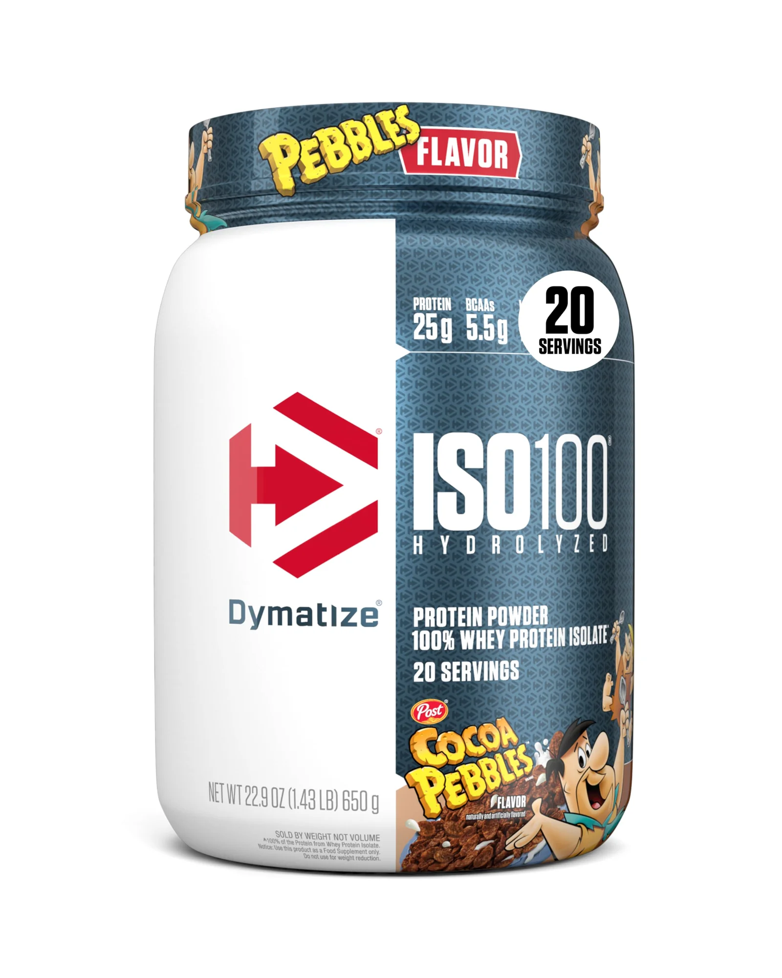 Dymatize ISO100 Cocoa Pebbles протеин, 1.34 кг — белый