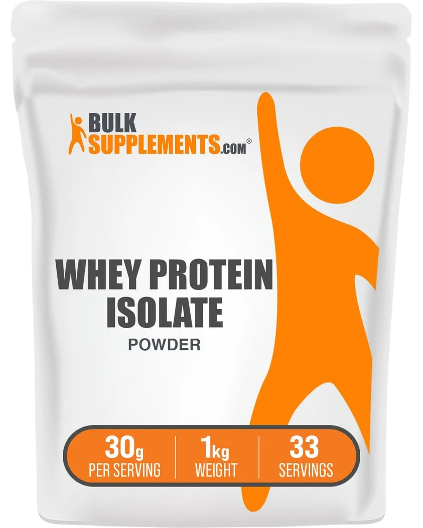 BulkSupplements Whey Protein Isolate Powder — белый