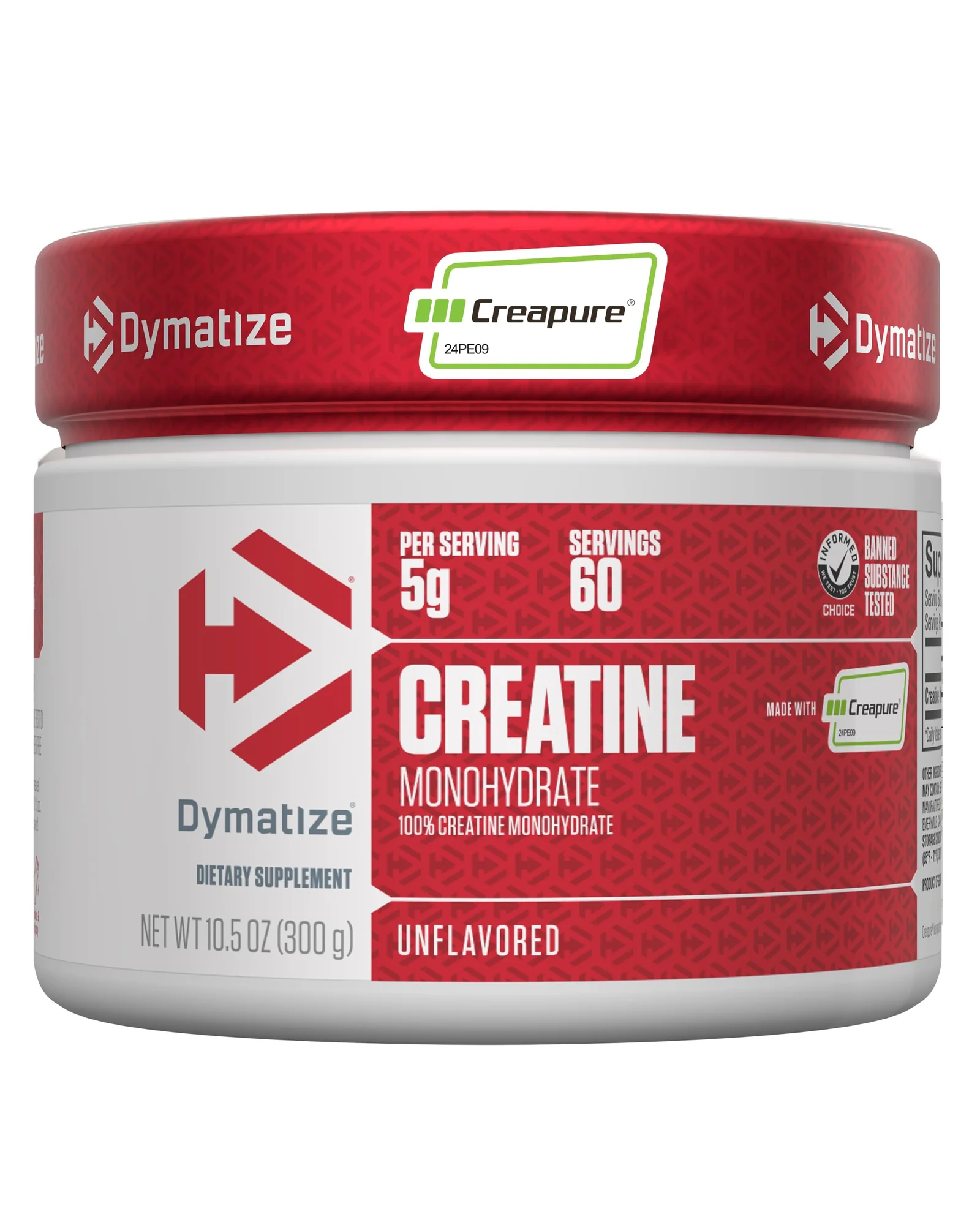 Dymatize Креатин Моногидрат Powder with CREAPURE 300G — белый