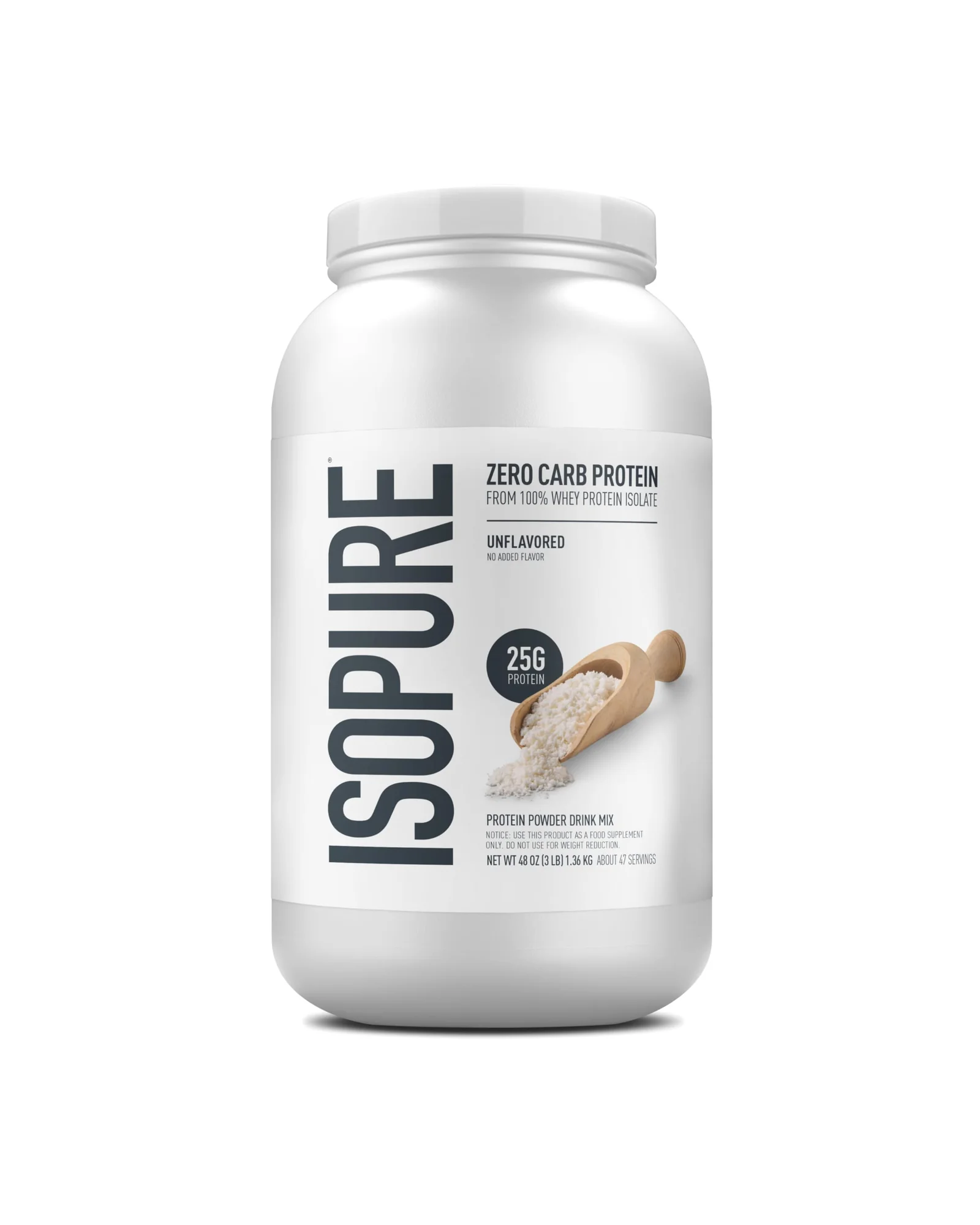 Isopure Zero Carb сывороточный изолят 1.4кг — белый