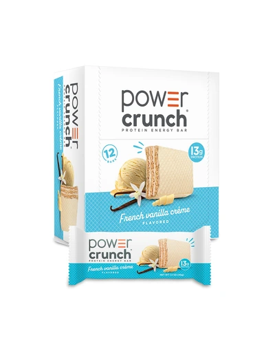 Power Crunch протеиновые батончики Ваниль (12шт)