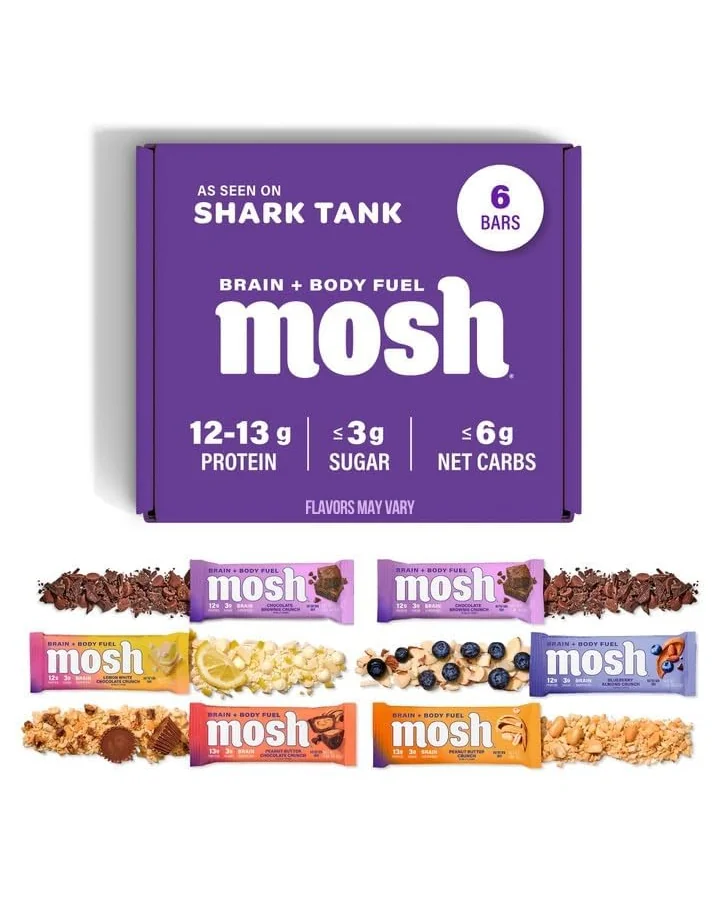 MOSH Кето-батончики протеиновые Variety Pack 6 штук — 1