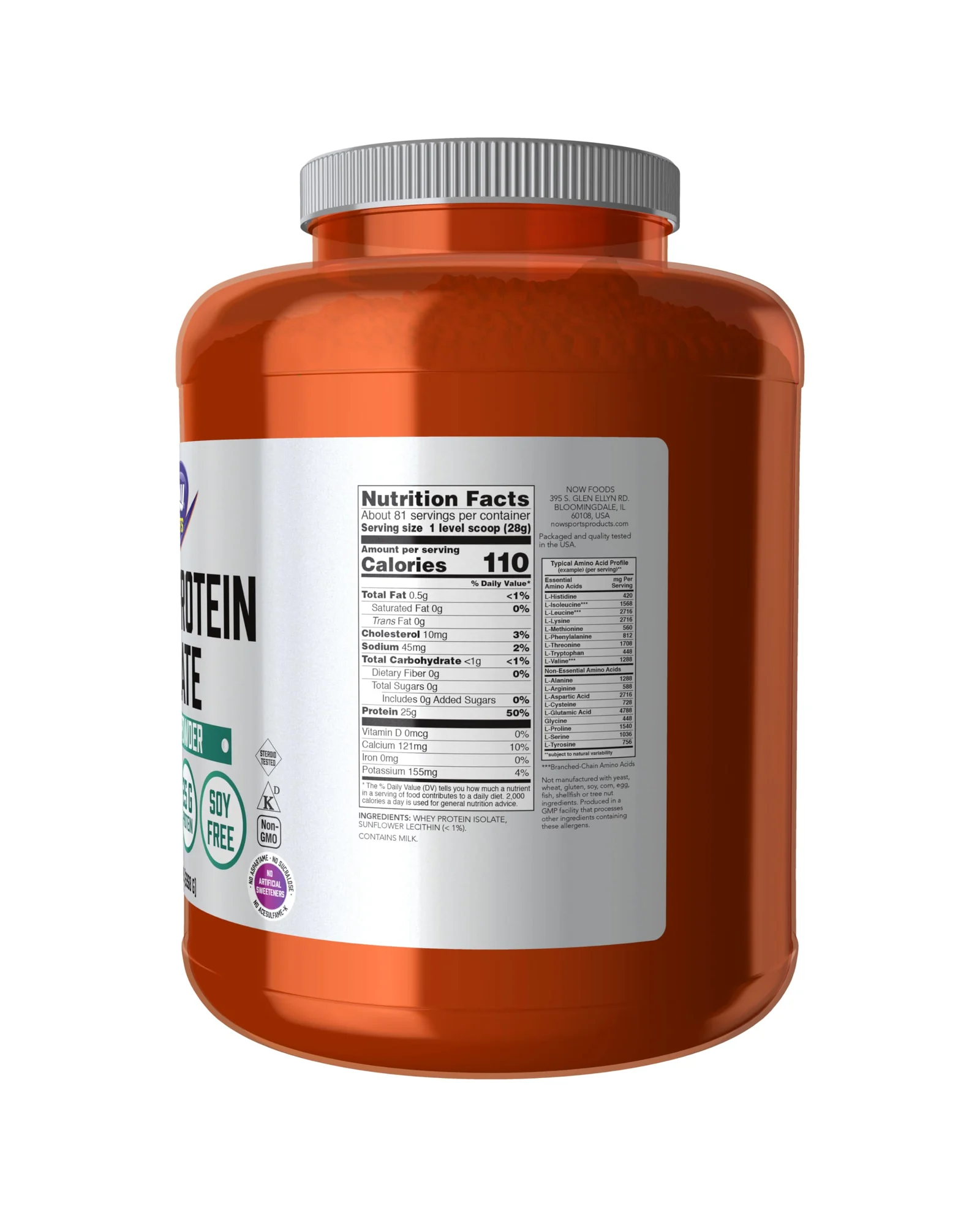 NOW Foods Whey Protein Isolate 5 фунтов — 2