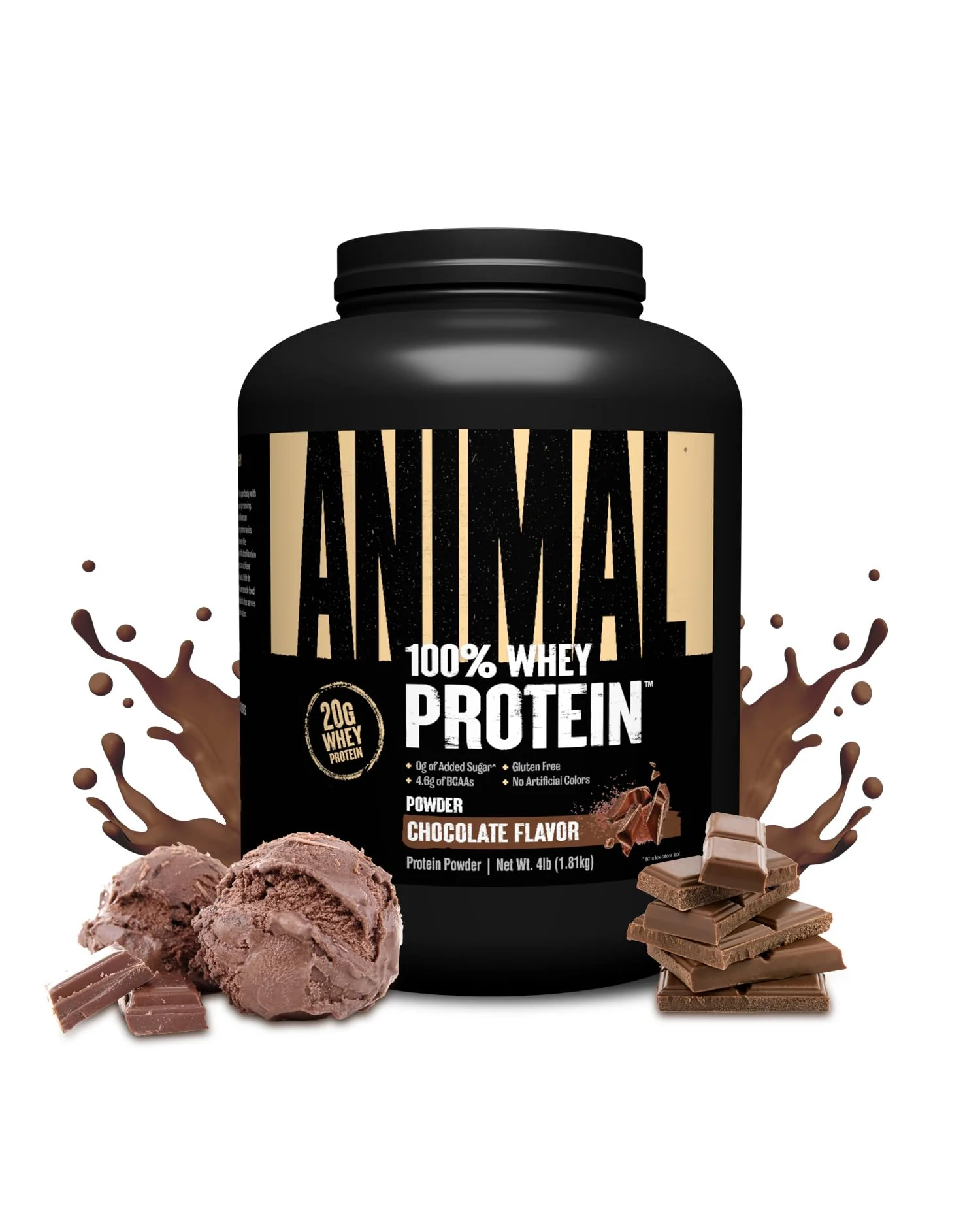 Animal 100% сывороточный протеин шоколадный вкус спортивное питание — коричневый